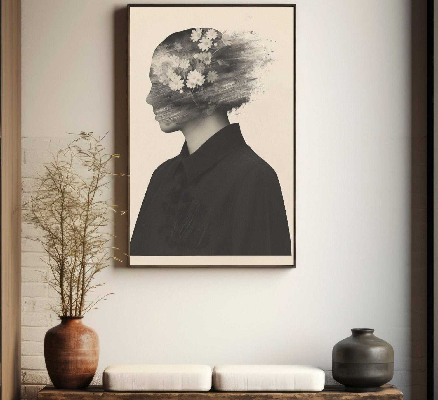 Ephemeral Bloom Surreal Emotional Wall Art - Art Souq