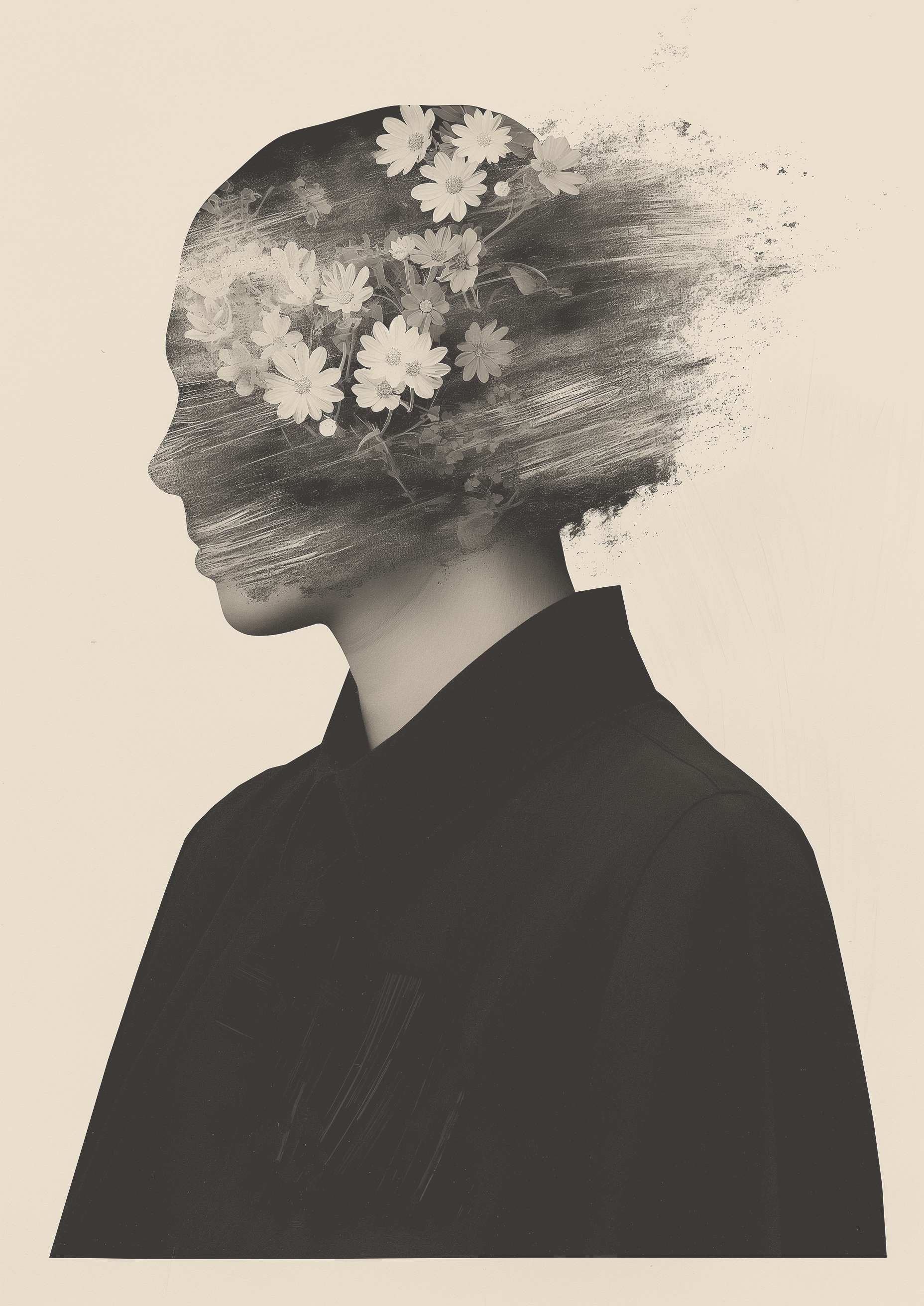 Ephemeral Bloom Surreal Emotional Wall Art - Art Souq